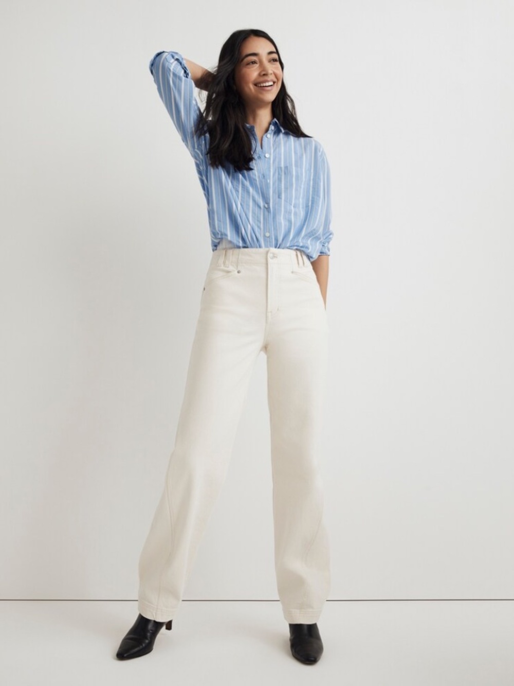 Madewell The Perfect Vintage Wide-Leg Jean • size 28 • NN450 • Vintage Canvas